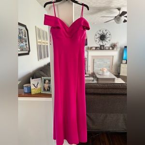 Long pink dress